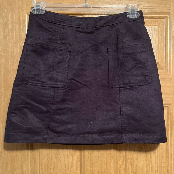 Old navy faux suede mini skirt black size 4 - Picture 1 of 12